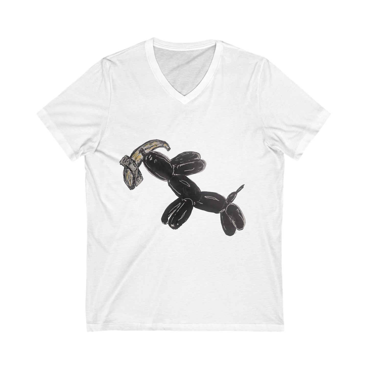 Unisex Jersey Short Sleeve V-Neck Tee